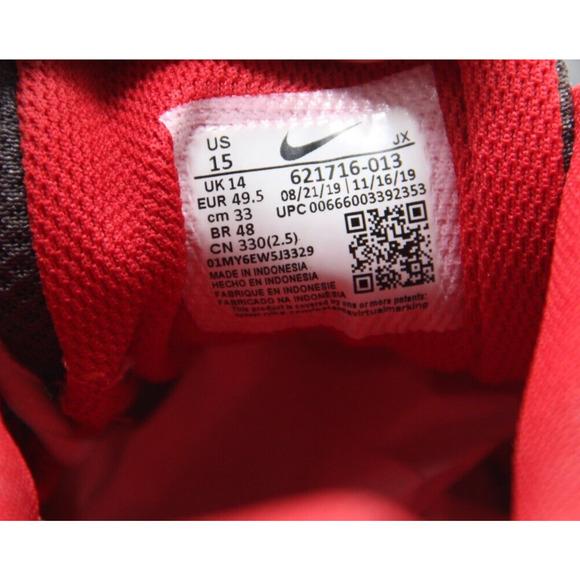 Nike Reax 8 TR Running Shoes Men’s Size 15 Gray Red Training Sneakers 621716-013 - Picture 7 of 7